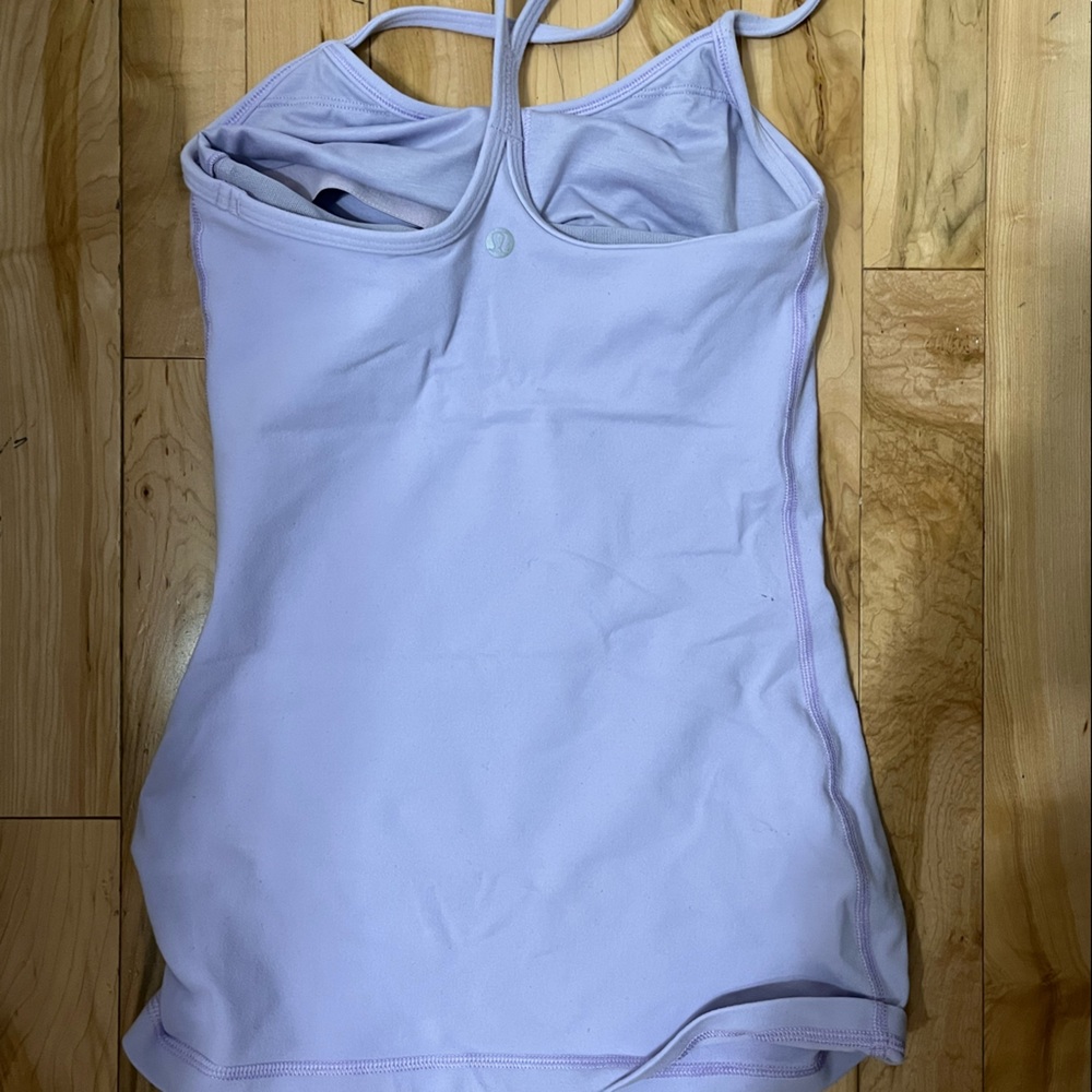 lululemon purple tank top full length size 4